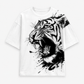 Roaring Tiger Oversized Premium Cotton T-Shirt